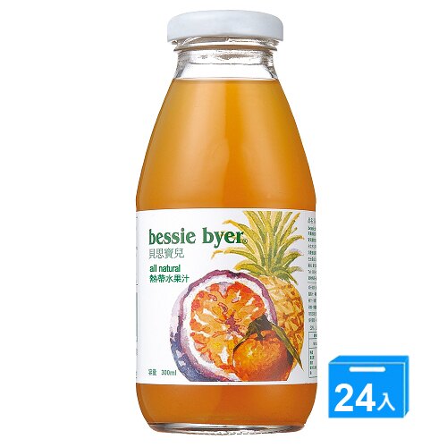 貝思寶兒 熱帶水果汁300ml*24【愛買】