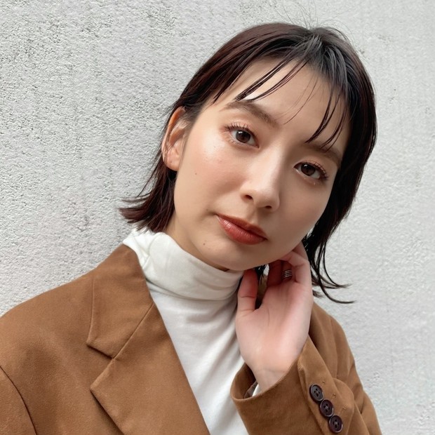 30代 40代におすすめ 切りっぱなし ウェット感がお洒落なボブスタイル