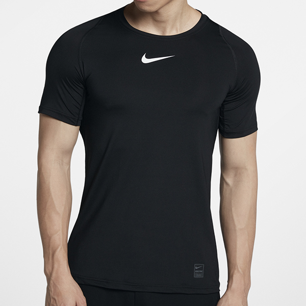 Shoestw【838094-010】NIKE PRO 短袖 訓練短T 短袖上衣 DRI-FIT 排汗 透氣 修身版型 合身 SLIM FIT 黑色