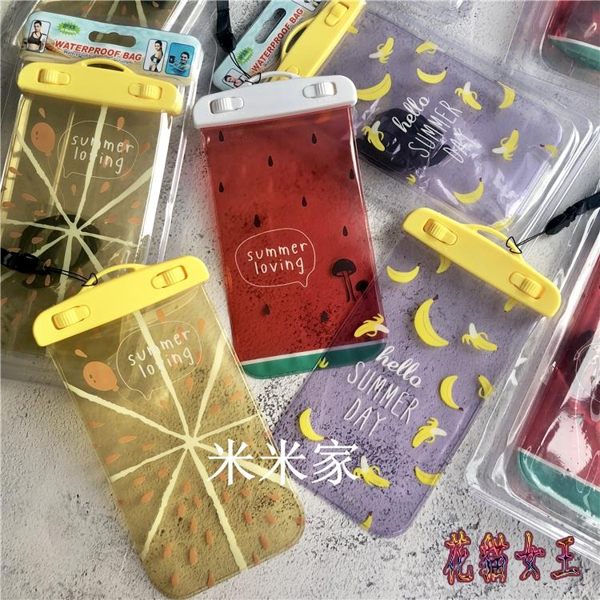 游泳潛水手機套 觸屏蘋果iPhone通用款 防塵密封掛脖手機防水袋IP457【花貓女王】