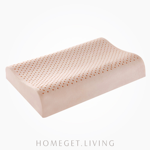 人體工學天然乳膠枕 彈性柔軟、100%貼合肩頸、真正釋壓q彈有力，側睡時肩頸充分伸展，天然乳膠提供適當支撐，讓你完全放鬆，睡得安穩。表面有蜂巢狀透氣孔，有助於空氣流通，排除濕氣，提供乾爽的舒適睡眠!