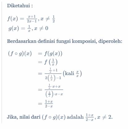 Intip Solusi Super Menyelesaikan Soal Fungsi Komposisi Buat Kelas 10 Quipper Line Today