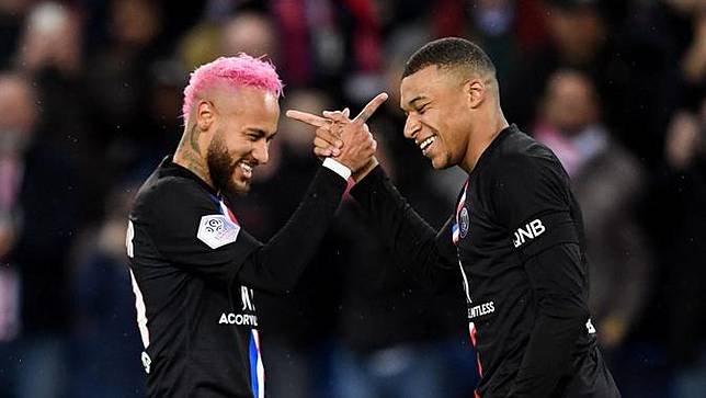 Neymar dan Kylian Mbappe