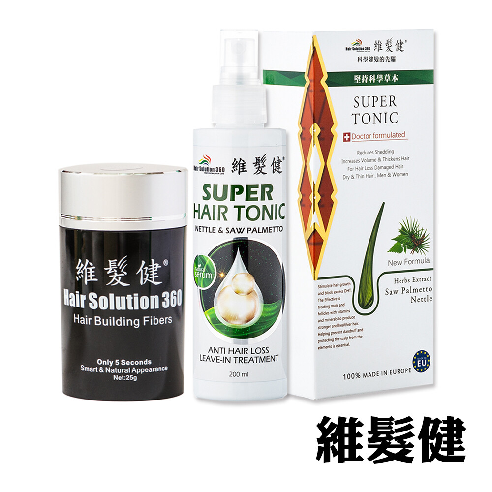 06 使用方法 請參考圖文說明 產地 養髮液 波蘭 / 增髮纖維 香港 適用對象：直髮適用, 捲髮質適用, 假髮專用, 軟塌髮質適用, 毛燥髮質適用 增髮纖維使用方式： 1、將增髮纖維已打圈方式平均灑