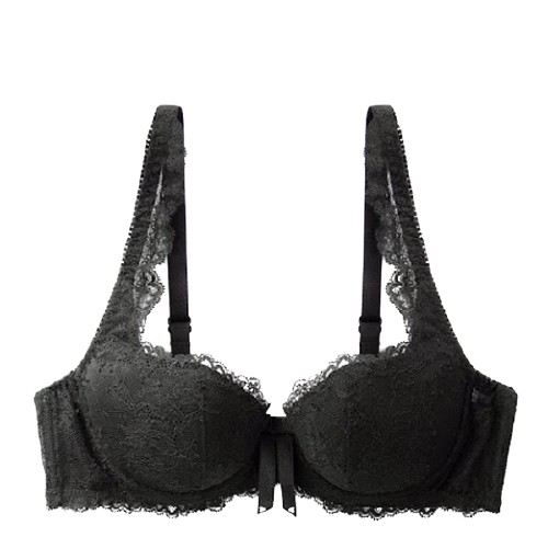 商品名稱：【Chasney Beauty】水晶蝴蝶蕾絲內衣材 質：棉、聚酯纖維、蕾絲商品特色：華麗花卉lace，襯托女性優雅不凡氣質！顏 色：紫色。黑色罩杯類型：1/2罩杯適合尺寸：請參閱上方尺寸對照