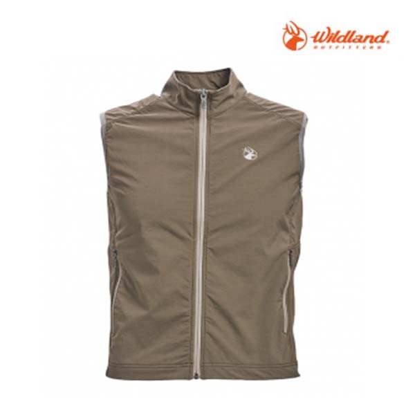 WILDLAND 0A71710-82 彈性四季款 中性背心 (卡其 )《台南悠活運動家》