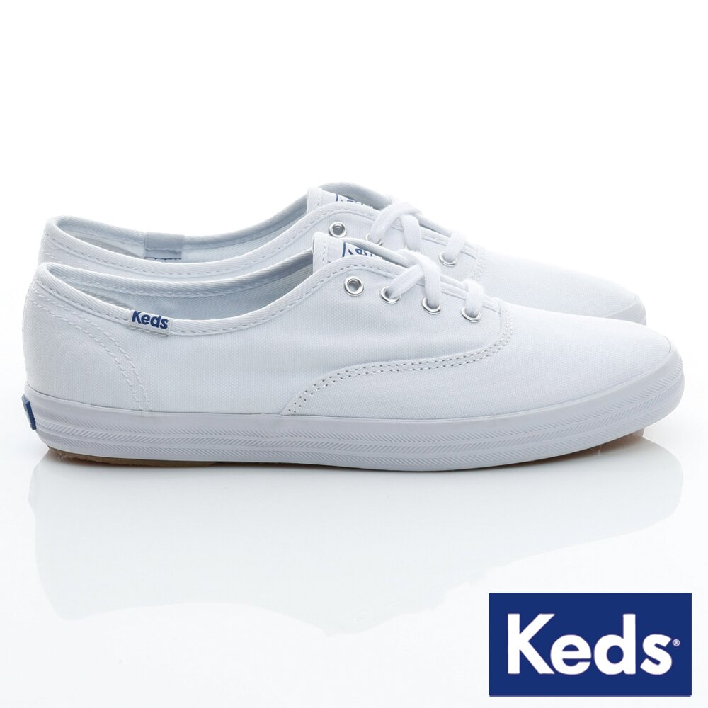 【免運】KEDS W110002 經典長青帆布鞋 白鞋綁帶平底鞋