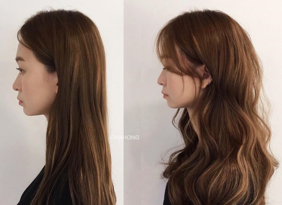 短下巴臉型適合瀏海：瀏海寬度寬、不要太稀薄