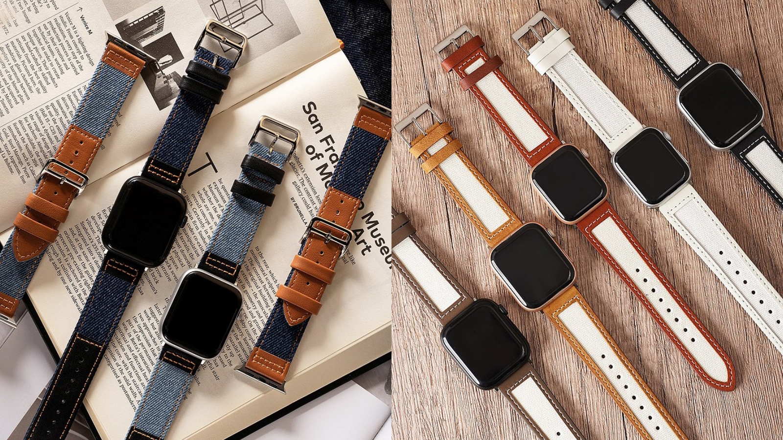 APPLE WATCH錶帶推薦3：異材質拼接錶帶