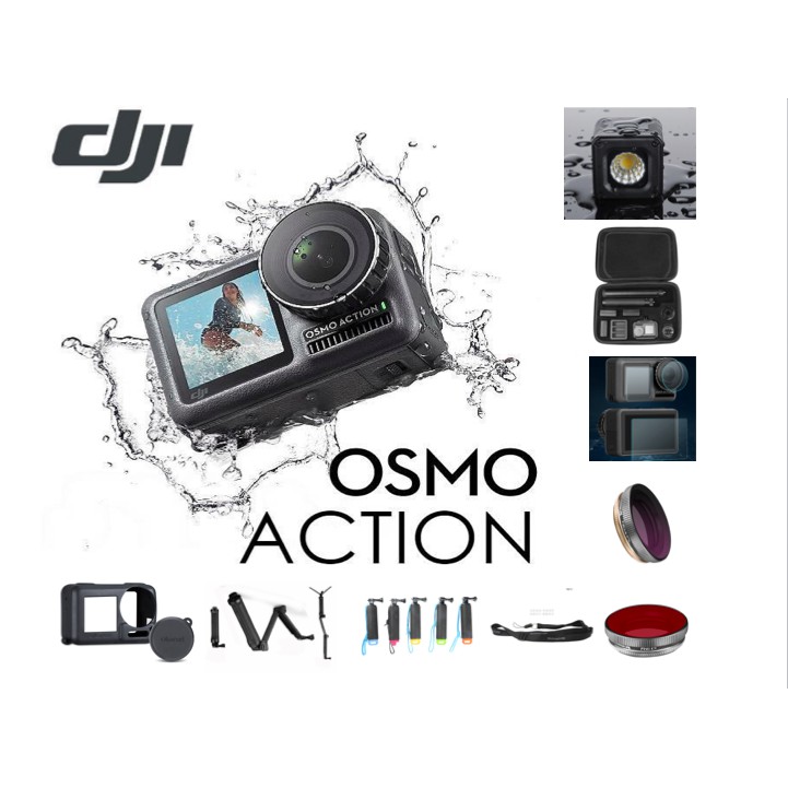 【24期無息】大疆 DJI Osmo Action 潛水玩家組 4K HDR 防水 前後雙螢幕 運動相機 24期0利率