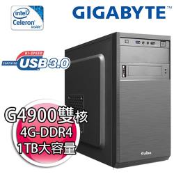 ∣技嘉H310平台∣ 第八代 Intel G4900雙核 小資辦公超值主機I