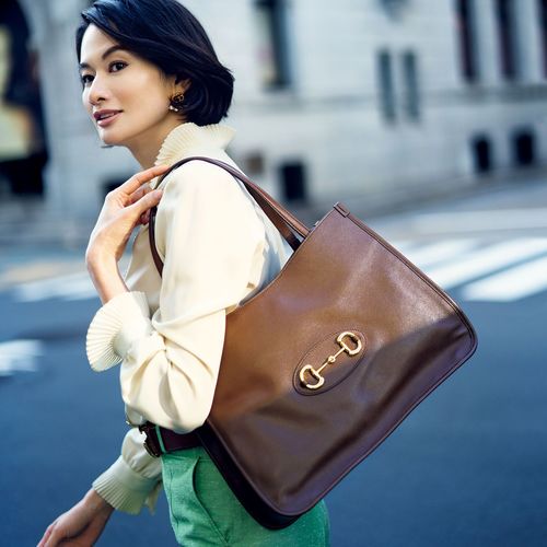 GUCCI グッチ ホースビット 1955 トートバッグ ベージュ www ...