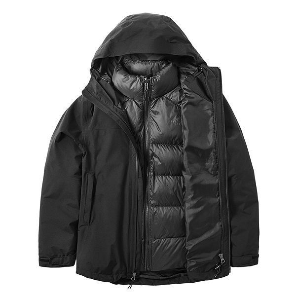 The North Face 女 GORE-TEX 防水保暖三合一外套 黑 NF0A46I7KX7【GO WILD】