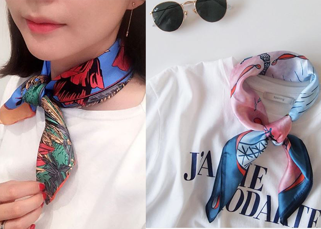 領巾穿搭