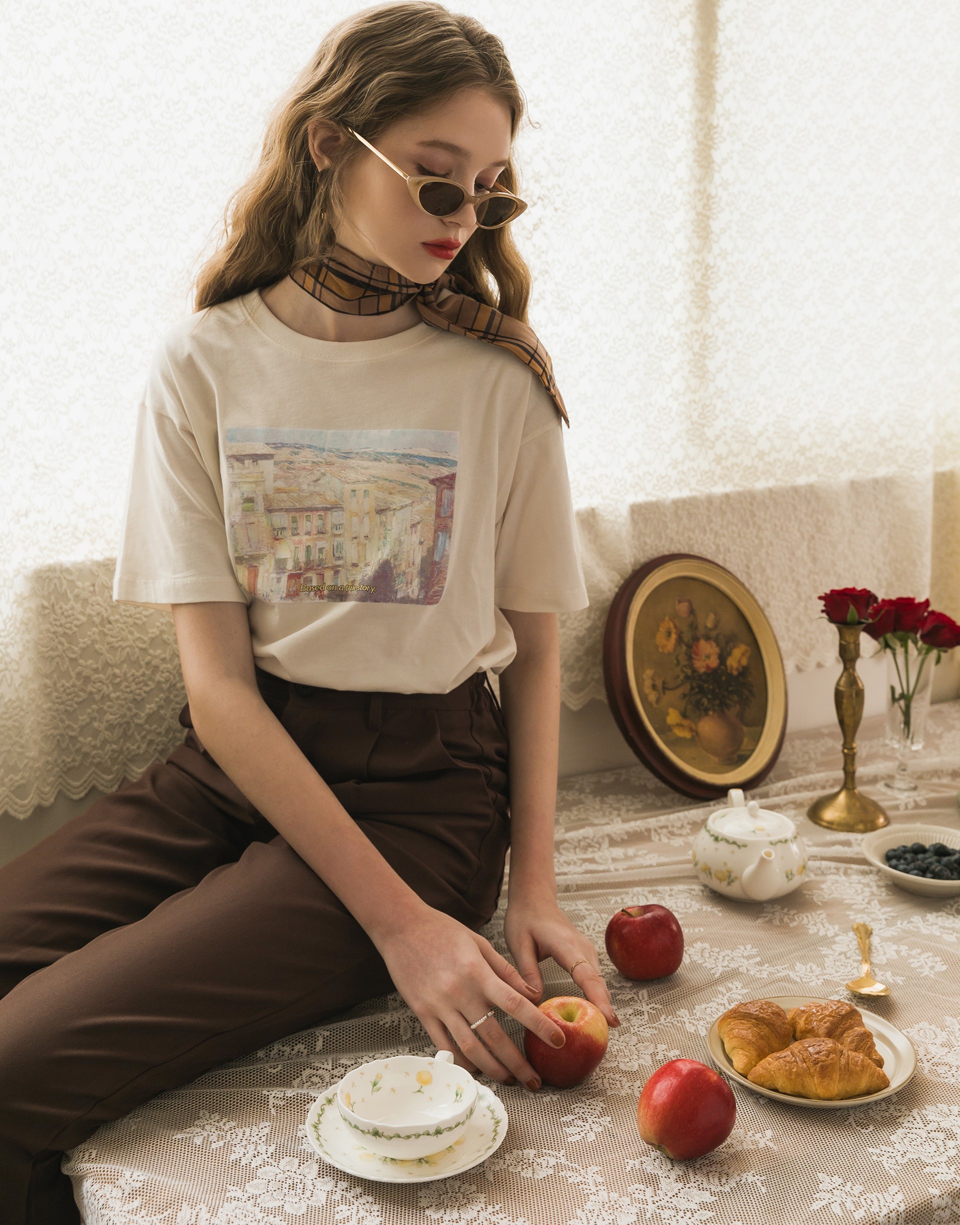 MIT台灣製造/品牌自訂開發布料/油畫感插畫霧面印刷