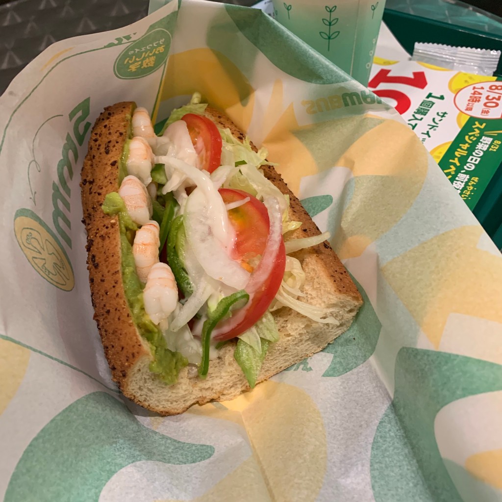 melineさんが投稿した赤坂サンドイッチのお店サブウェイ 赤坂メトロピア店/サブウェイ アカサカメトロピアテンの写真
