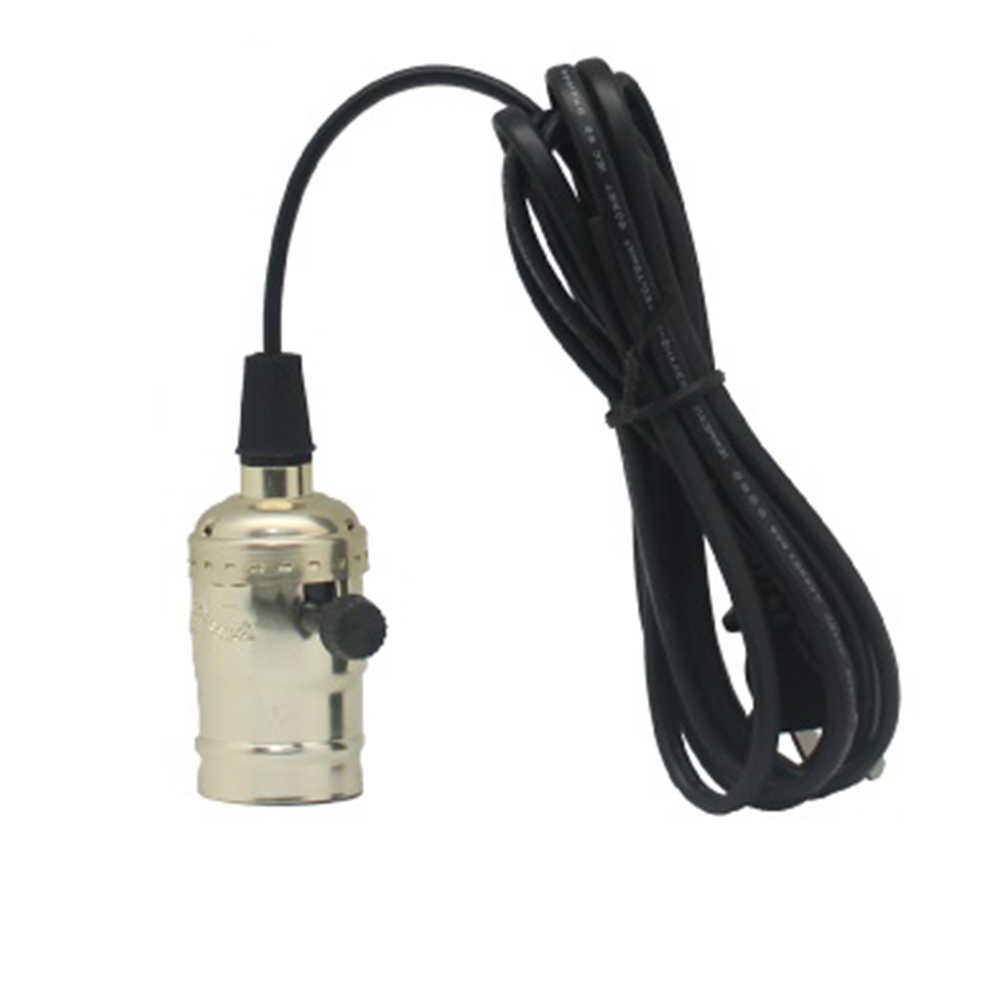 朝日電工 KP-108G 復古金旋轉燈頭附線工作燈