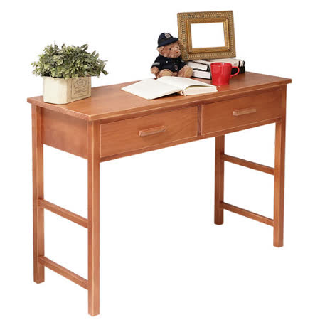 [自然行] 多機能書桌/ 兩用桌 (寬110cm/溫暖柚木色)