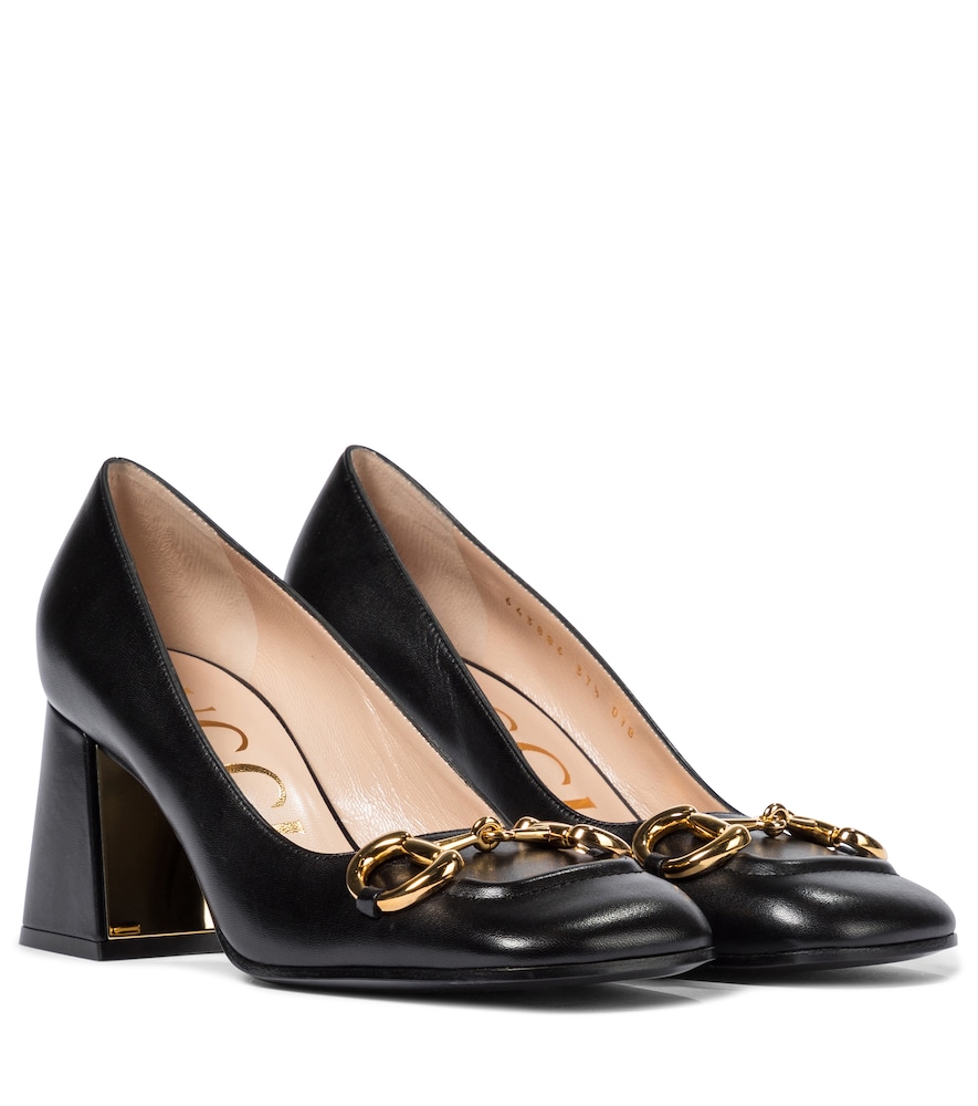 Subtle brand recognition is the strong point of these Gucci loafer pumps.