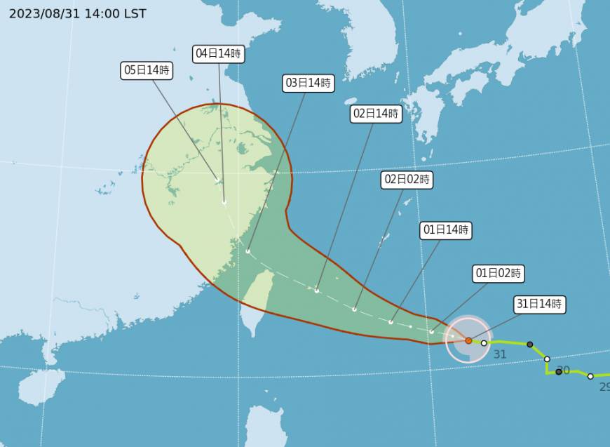 颱風海葵大幅度南修！恐成「4年首登陸颱」 周末北台風大雨大 Tvbs Line Today