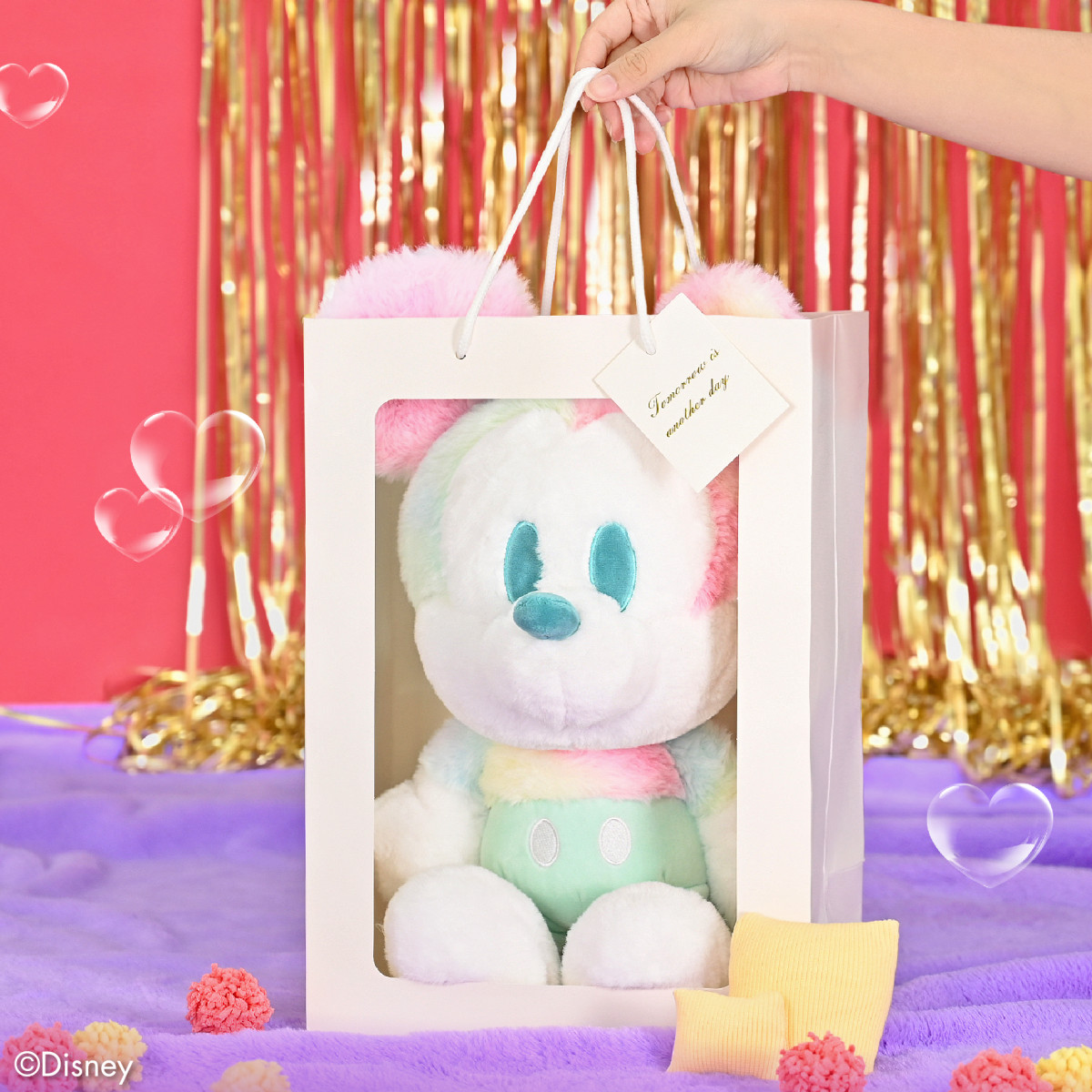 米奇粉絲快收！浪漫馬卡龍色米奇米妮大玩偶開賣，全台限量1000隻，超萌設計送禮首選！