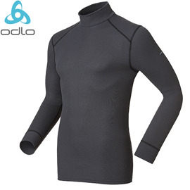 丹大戶外用品 瑞士【Odlo】男銀離子長袖高領保暖排汗衣 warm 銀離子抗菌除臭152012-12001 灰黑