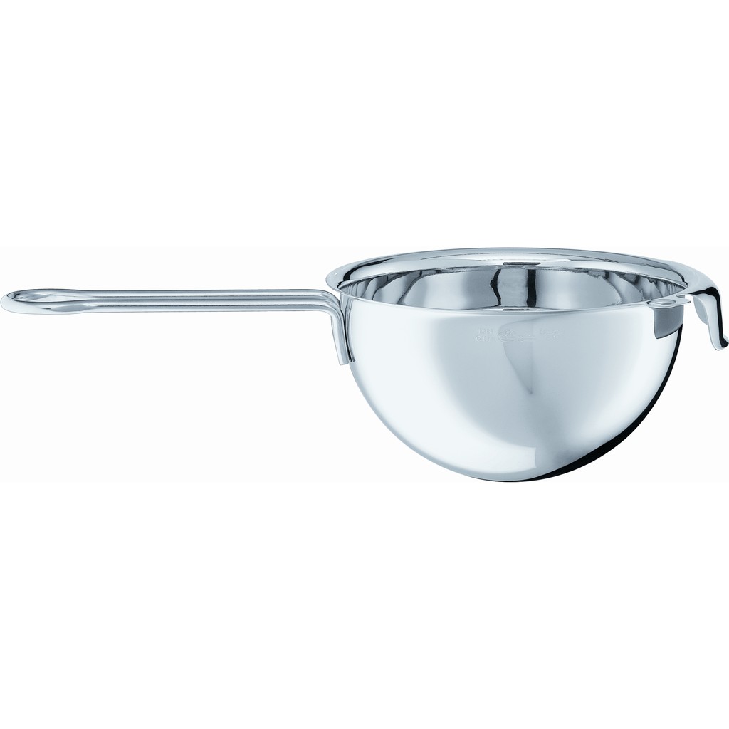 適用於食物的隔水加熱或冷卻，例如融化巧克力、或其他醬汁產品規格貨號：15370長度：42.5 cm寬度：21 cm高度：12 cm重量：0.53 kg握柄寬度 (cm)：2.0碗底直徑 (cm): 1