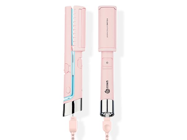 韓國 UNIX~USB馬卡龍迷你魔力直髮器(粉)UCI-A2779TW(1入)【D277915】直髮/捲髮，還有更多的日韓美妝、海外保養品、零食都在小三美日，現在購買立即出貨給您。