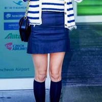 K-POPアイドルコーデ ミニスカ ハイソックスに憧れる
