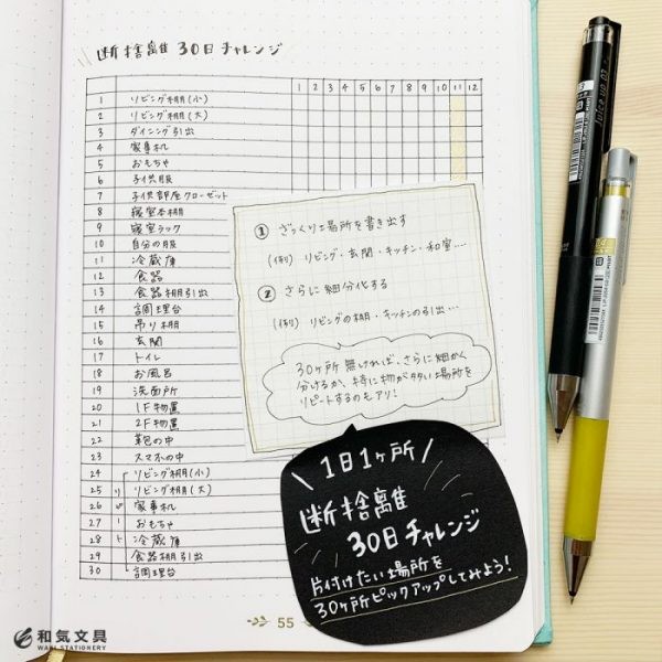 片づけ上手になる ノートで簡単 断捨離リスト の作り方