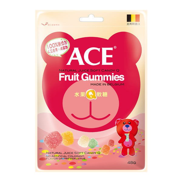 ACE 水果Q軟糖 48g/袋 比利時製造 維康 零食 軟糖 糖果
