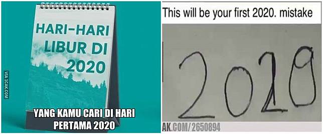 10 Meme Lucu Hari Pertama 2020 Ini Bikin Senyum Tipis