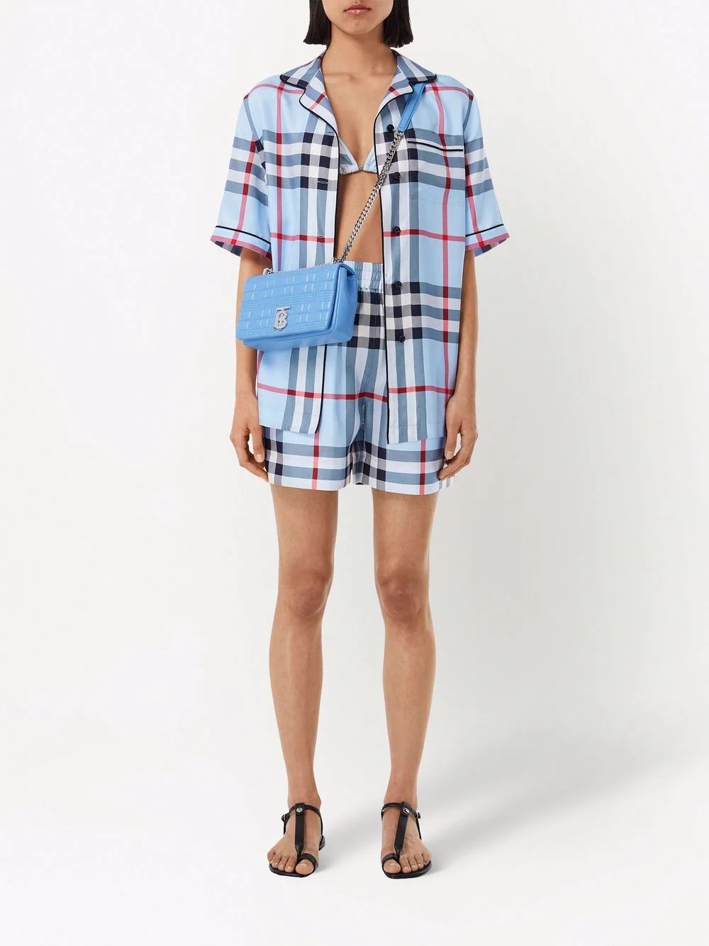 Burberry check-print pajama shirt