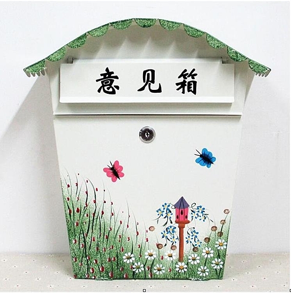 大號信報箱掛墻帶鎖意見箱學校心語信箱投稿箱心理咨詢信箱