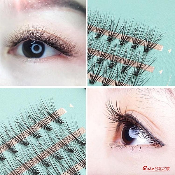 網紅貂毛單簇20根0.05兒童彎嫁接朵毛睫毛自然濃密超軟種植假睫