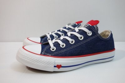 =小綿羊= CONVERSE CHUCK TAYLOR ALL STAR 牛仔藍 163308C 帆布鞋 情人節 愛心