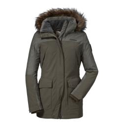 ◎■ Venturi 2L防水透氣薄膜|◎■ 接縫全防水貼條, 提高防水機能|◎■ 毛邊可拆 ■ 可拆式帽兜 ■ 保暖、耐磨商品名稱:德國【Schoffel】女防水保暖毛帽短大衣/8SL20-1213