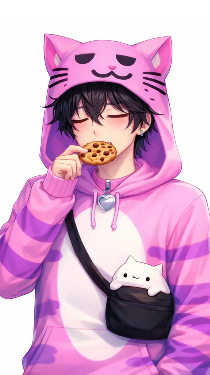 แมวม่วงชอบกินคุกกี้