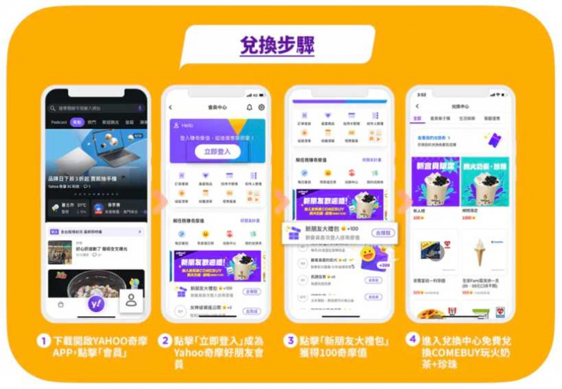 只要加入「Yahoo奇摩好朋友計畫」就有機會兌換到！