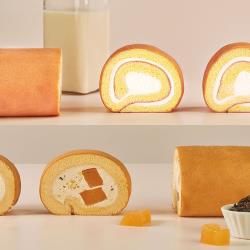 【善菓屋】生乳捲兩件組(柚香金萱+原味)(奶蛋素)