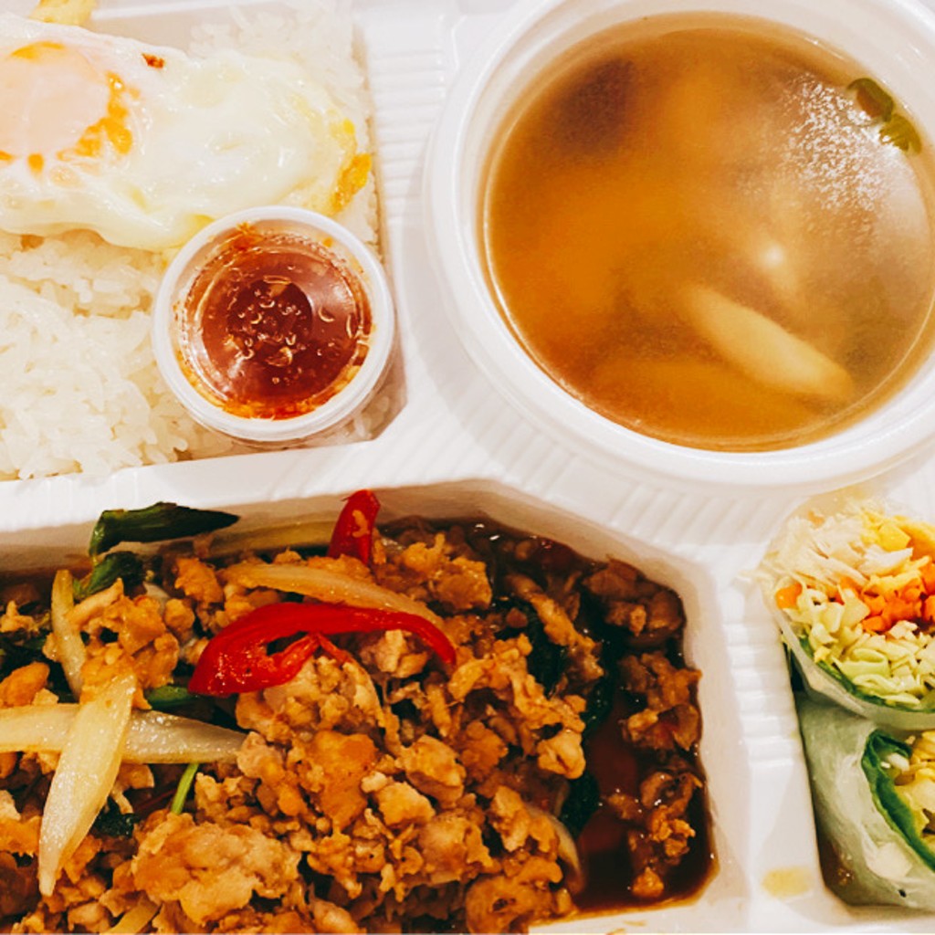 ユーザーが投稿したガパオセットの写真 - 実際訪問したユーザーが直接撮影して投稿した三軒茶屋タイ料理サイアム・タラートの写真