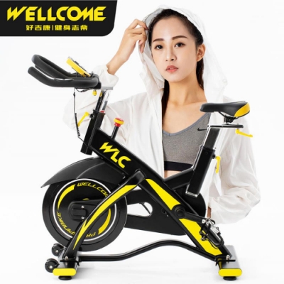 靜音皮帶傳動更勝鏈條傳動無段式阻力旋鈕，調整更加精確20kg鑄鐵慣性飛輪盤最大耐重150kg