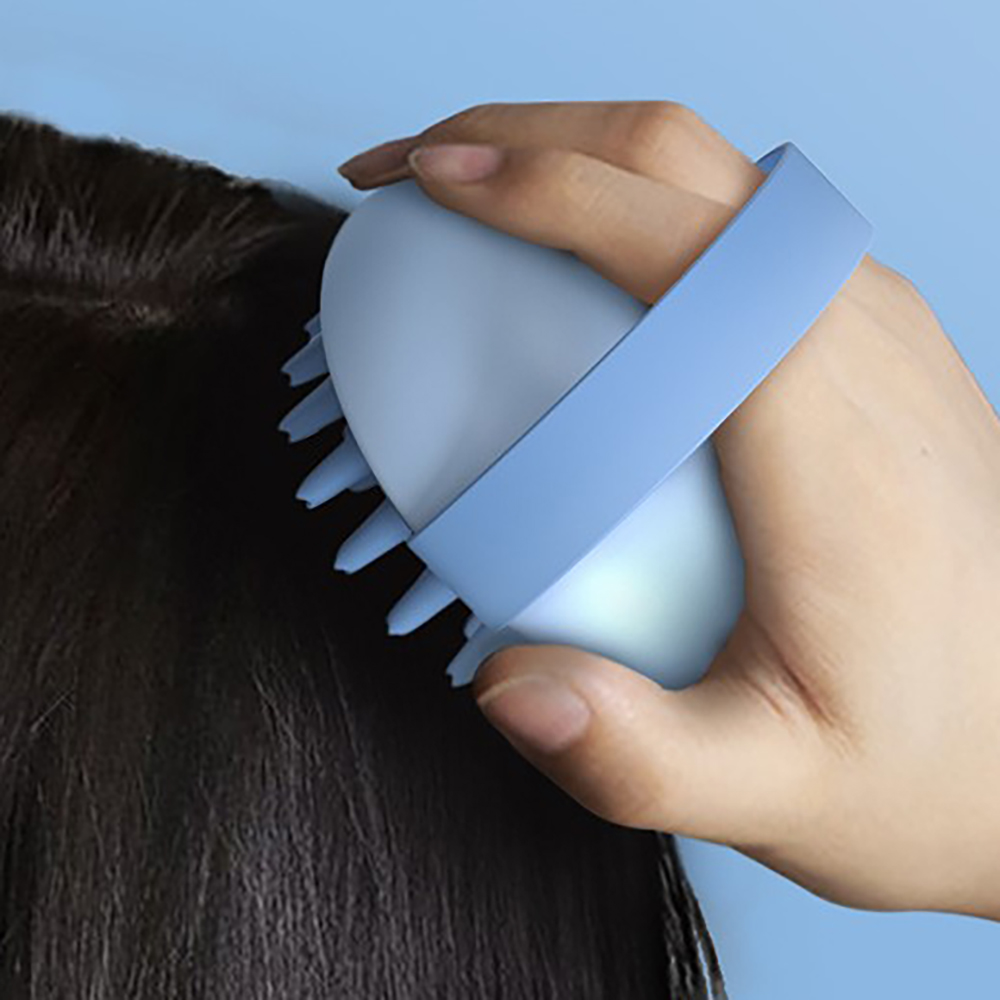 *洗頭按摩梳-冰山藍