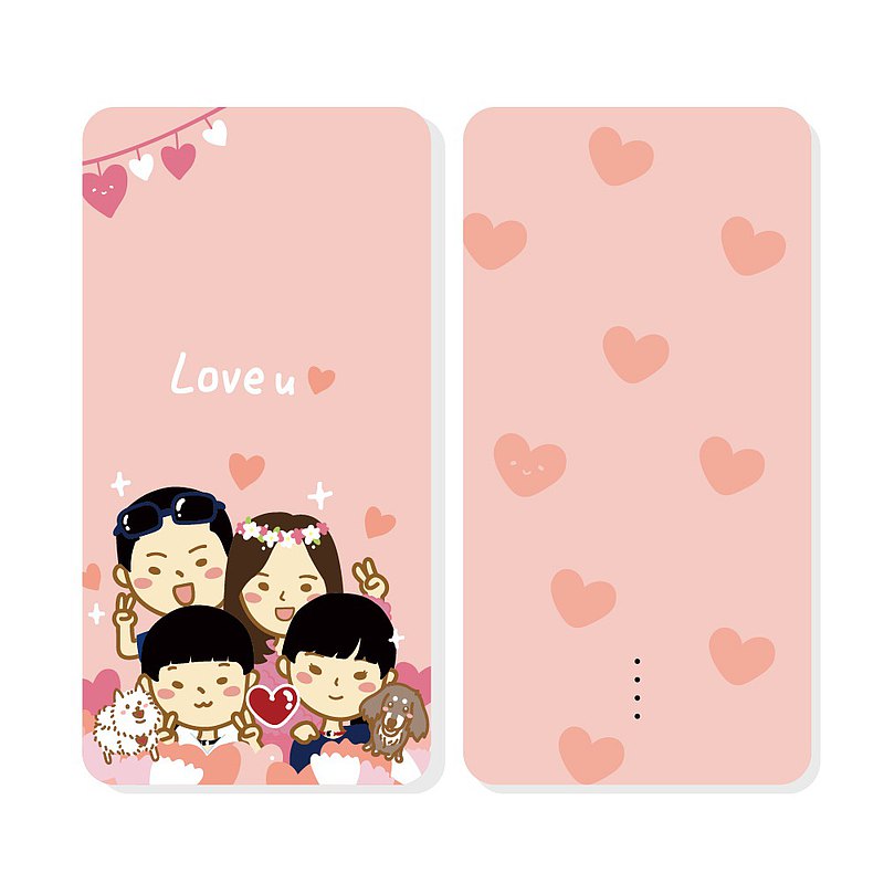 把你的照片客製成Q版，台灣製造好安心！而且我們有附自帶線，不怕出門忘了帶充電線！