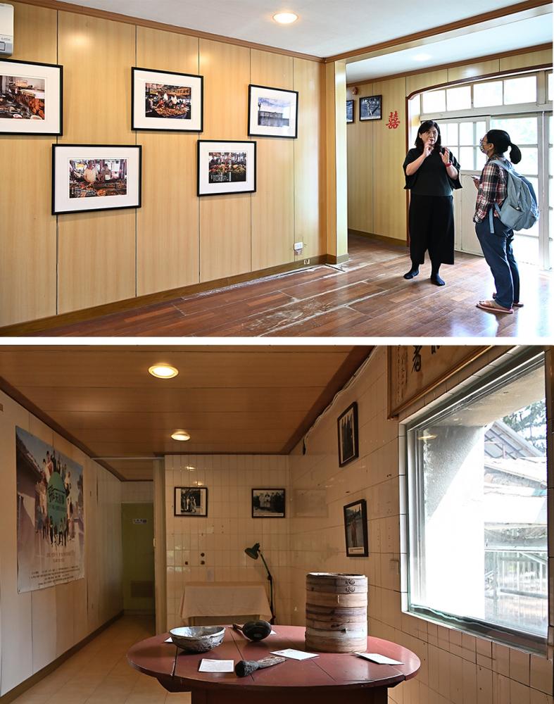 樂群村3號眷舍陳列眷村老照片及欣欣市場周邊舊物常設展，可預約參觀。 (攝影/Carter) 