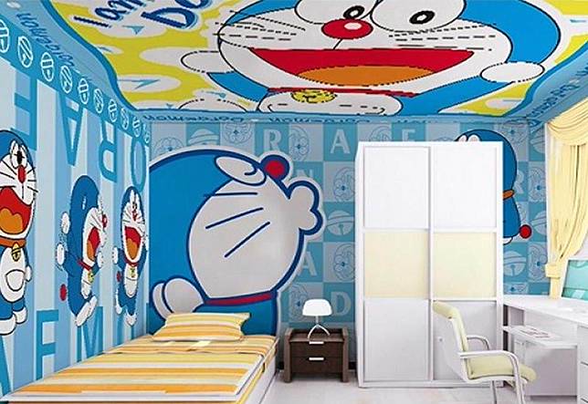 Aneka Ide Desain  Kamar  Bertema Doraemon  Yang Bikin Betah