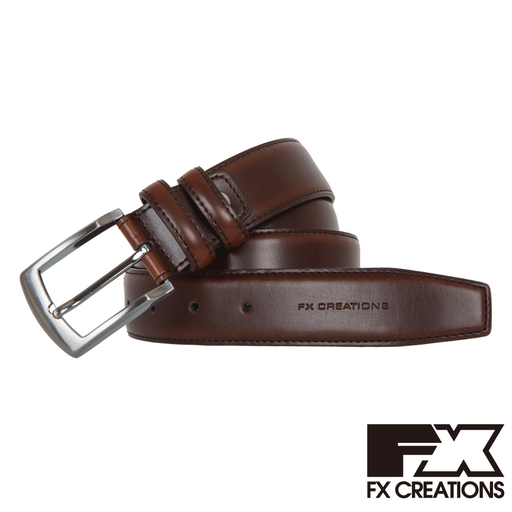 【FX CREATIONS】牛皮皮帶-棕 AB44256-26