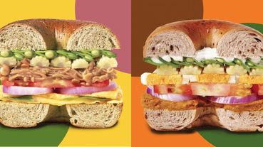 《好丘》推出「溫沙拉系列」貝果，Ｑ彈貝果＋溫熱蔬食，咖哩南瓜、塔香野菇讓你一吃就上癮，上班族午餐新選擇！