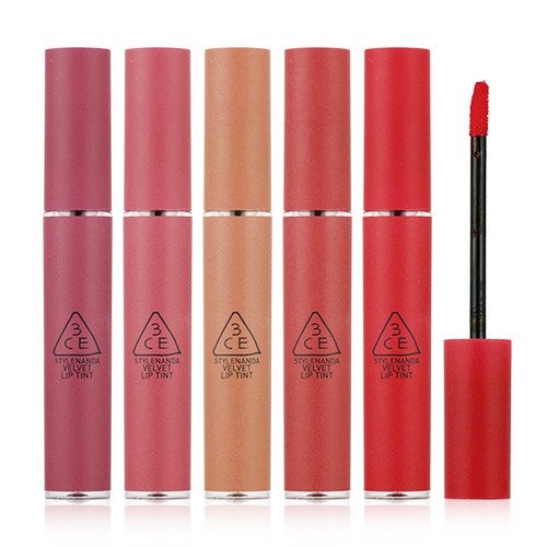 韓國 3CE VELVET LIP TINT 天鵝絨霧面唇釉 4g 霧面絲絨唇釉【BG Shop】多款供選