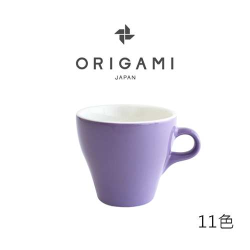 日本 ORIGAMI 摺紙咖啡陶瓷 拿鐵杯 250ml /11色 (可搭配杯盤）